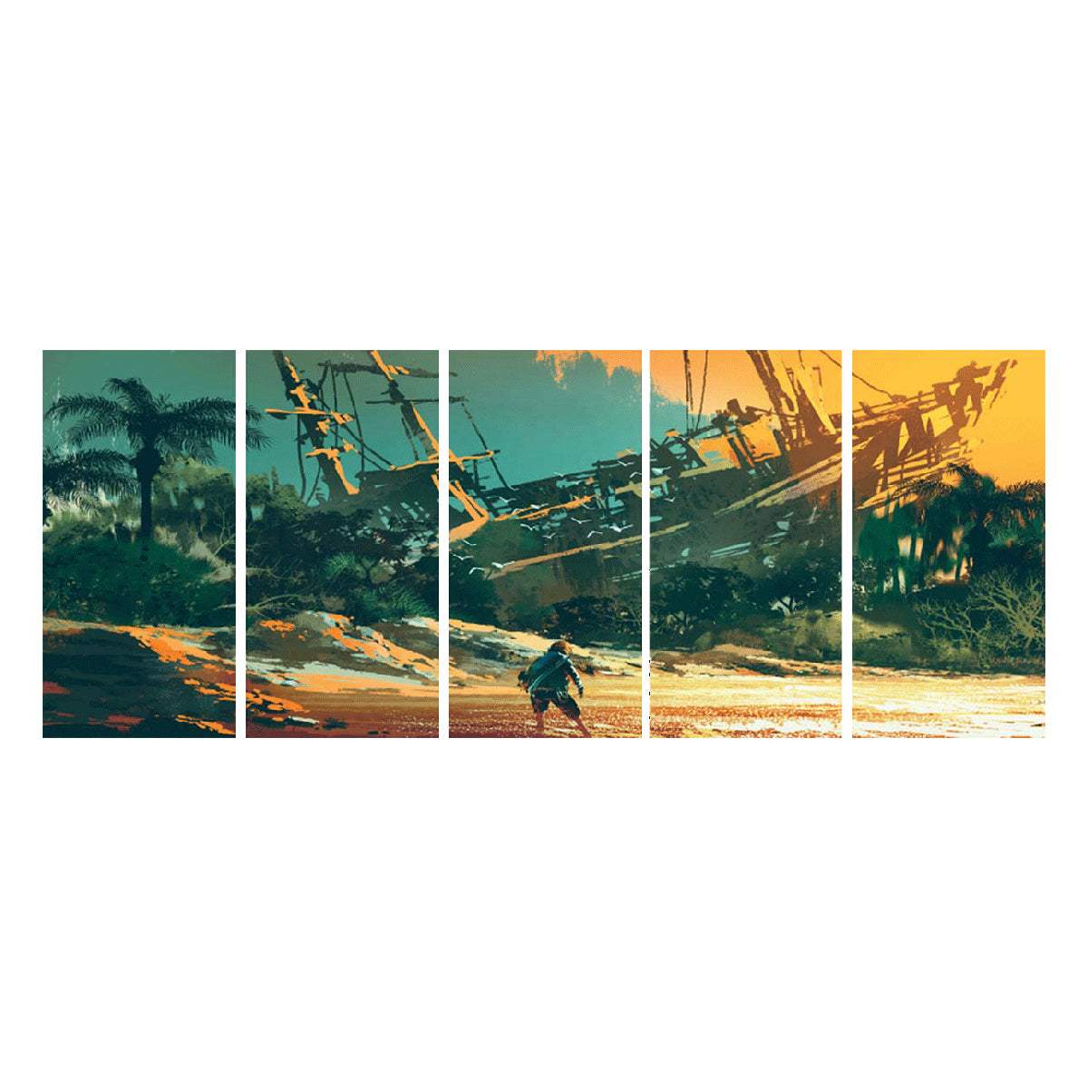 Pirate Shipwreck I-Frame Backdrop