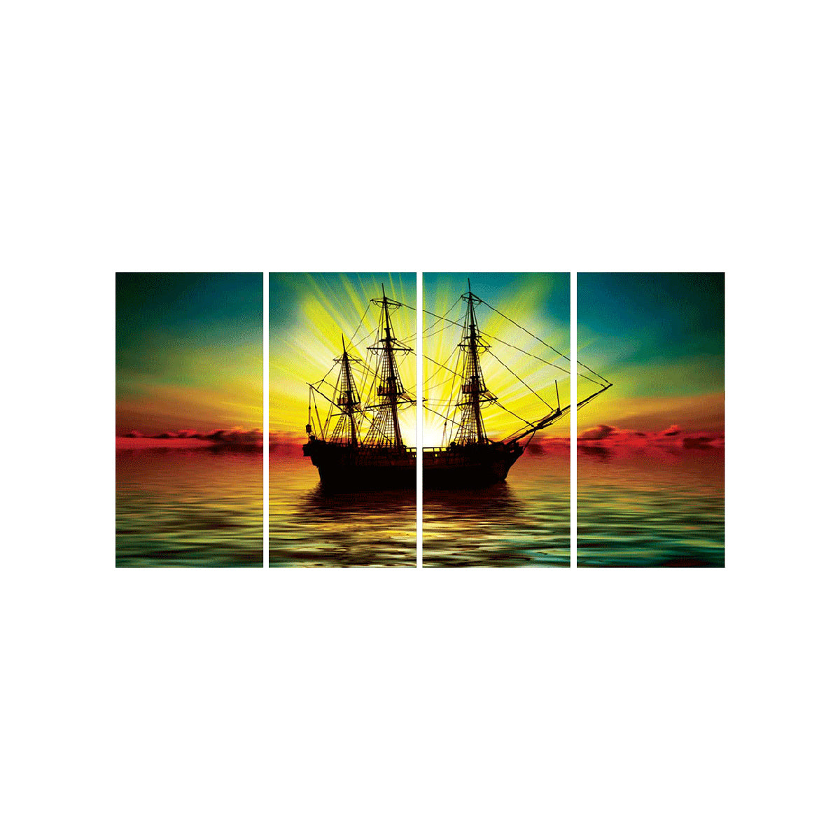 Sunrise Pirate Ship I-Frame Backdrop