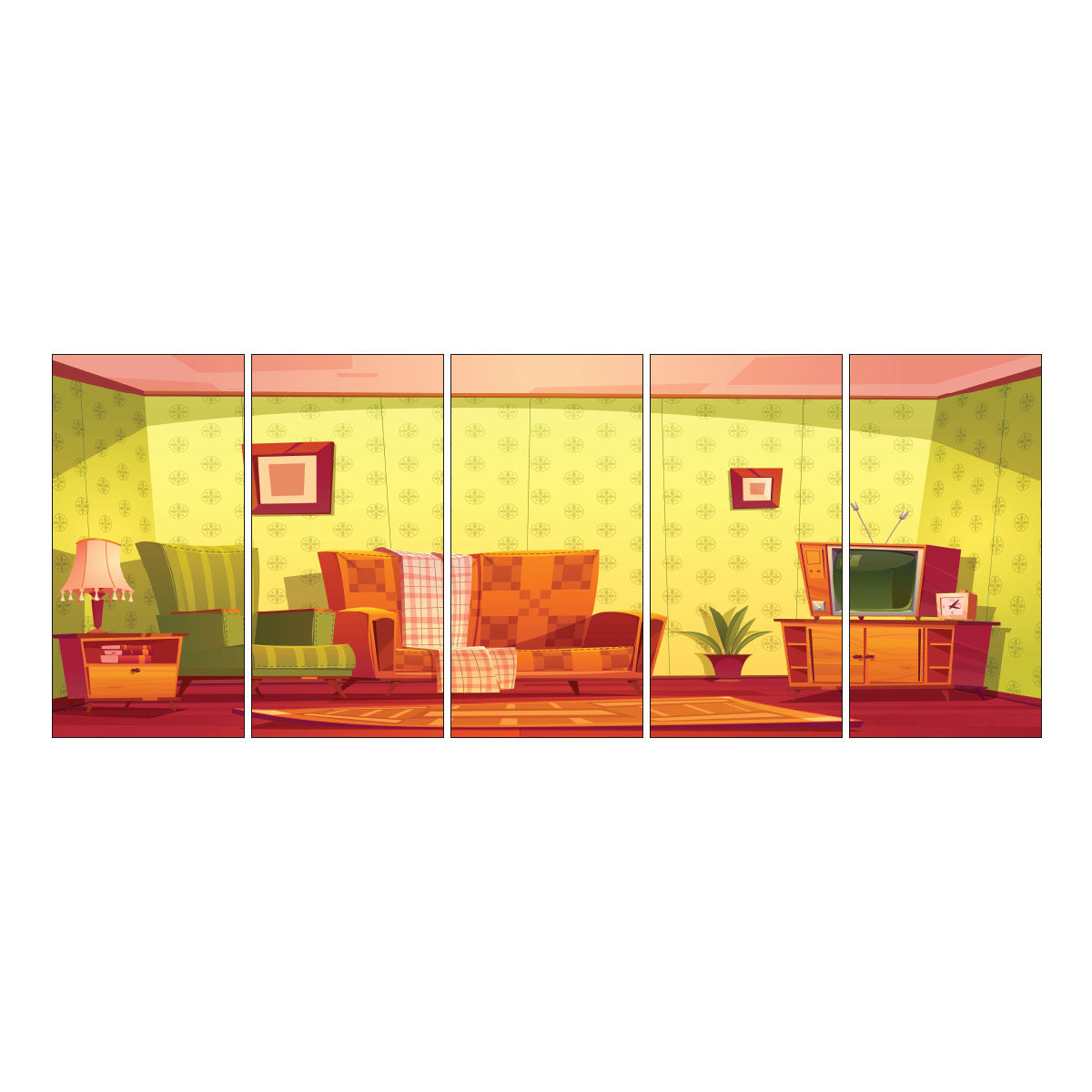 Antique Living Room I-Frame Backdrop