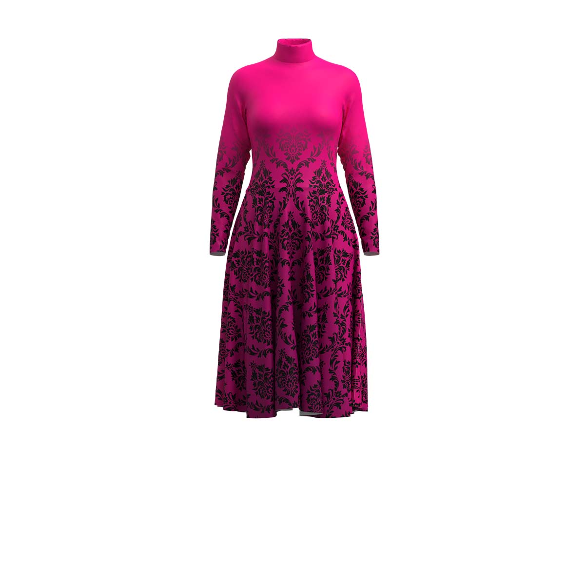Pink Victorian Pattern Dress