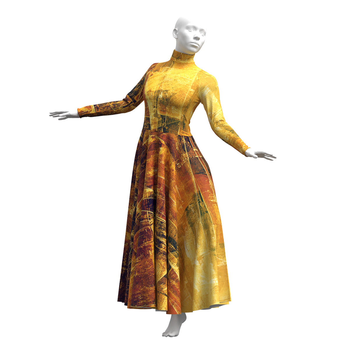 Grunge Gold Dress