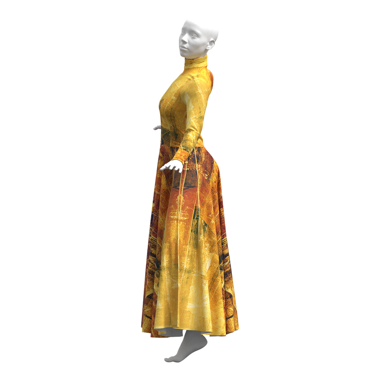 Grunge Gold Dress
