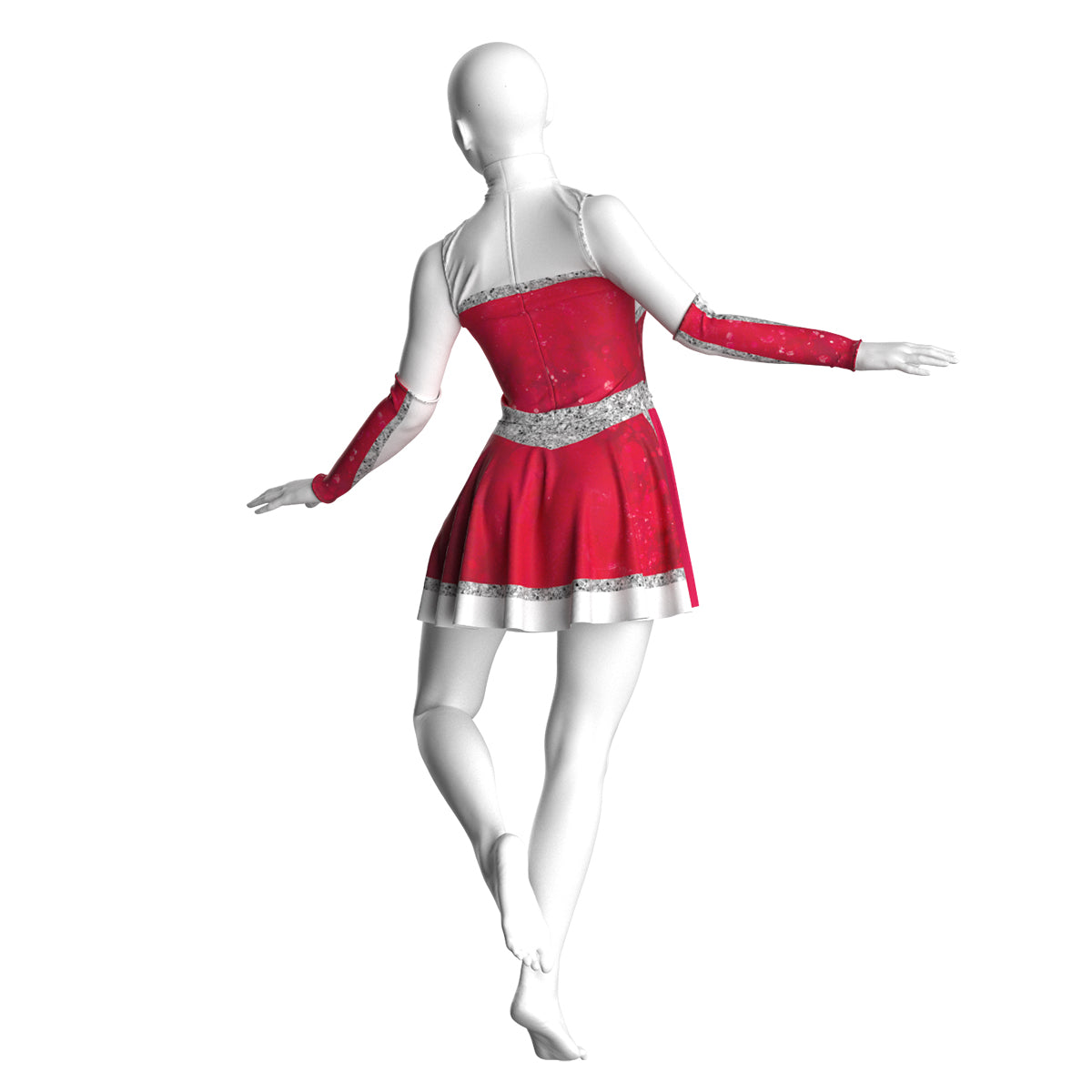 Silver and Scarlet Dress