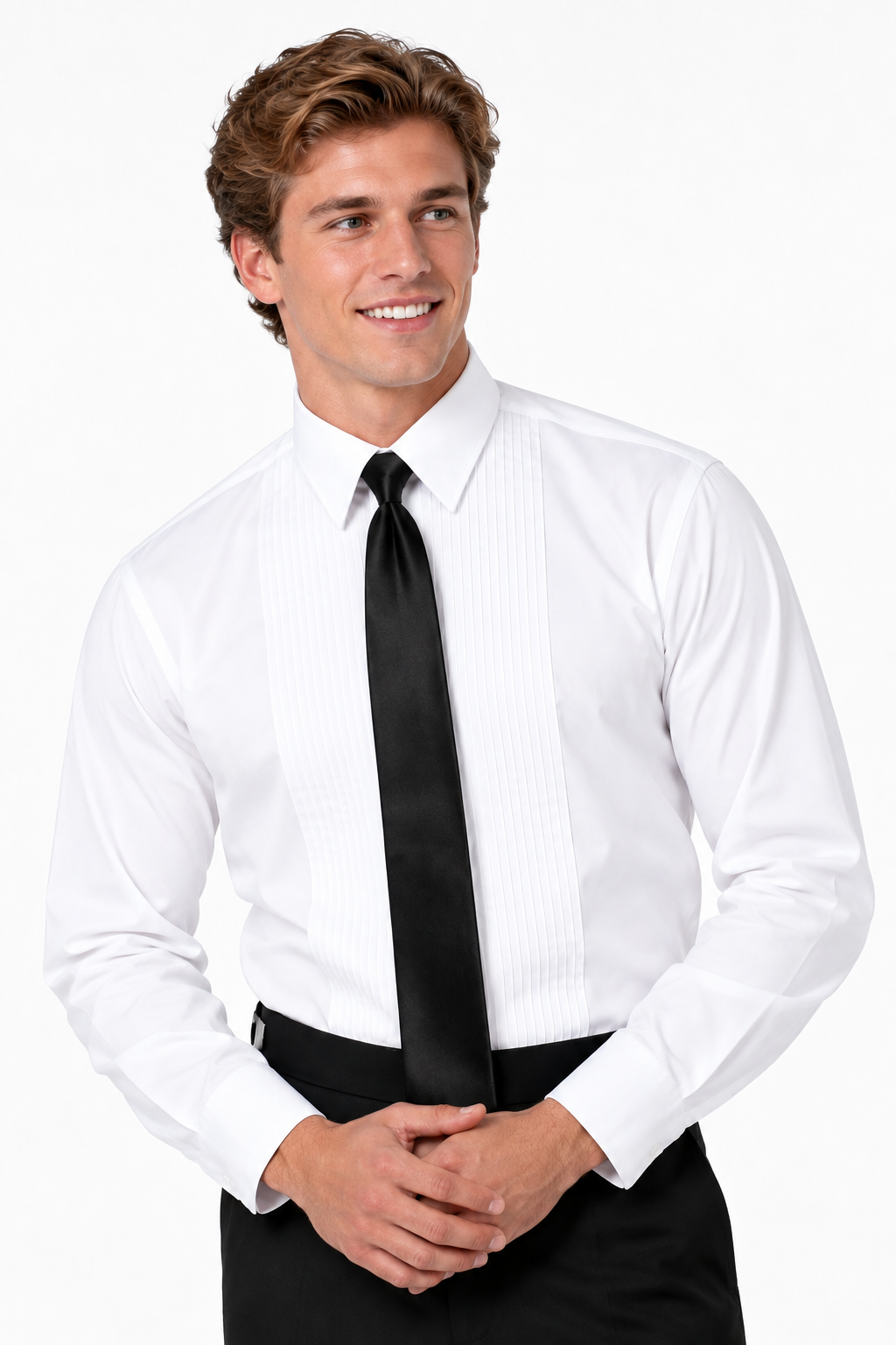 Tuxedo Shirt with Point Collar - Style MG702