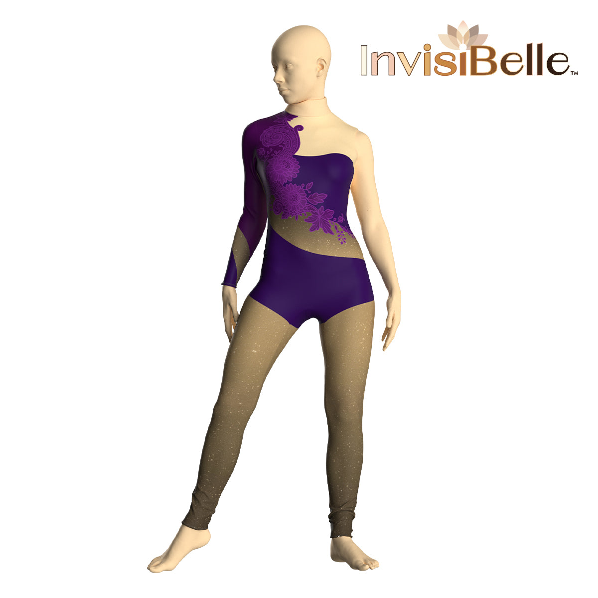 InvisiBelle Midnight Flower Unitard