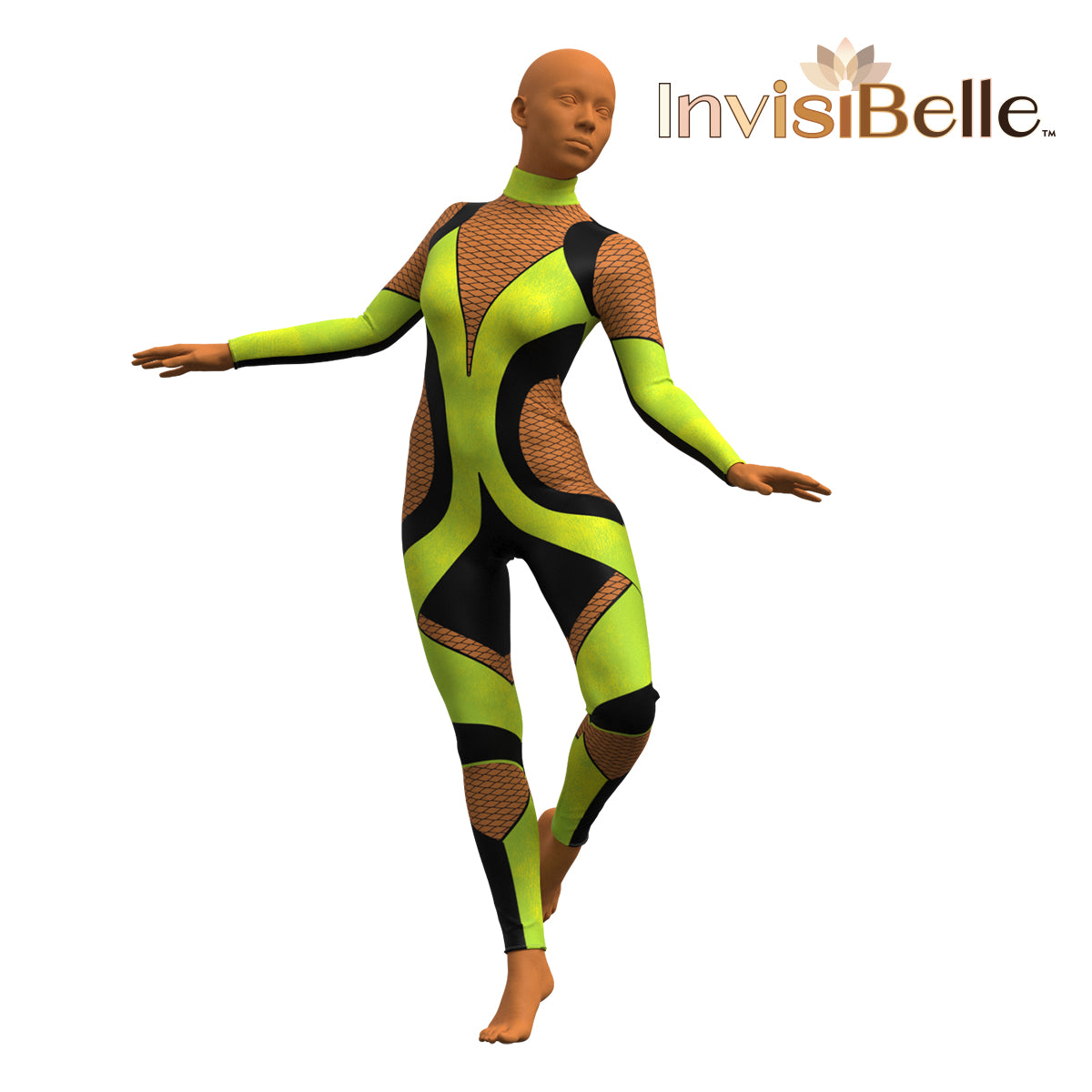 InvisiBelle Neon Venom Unitard