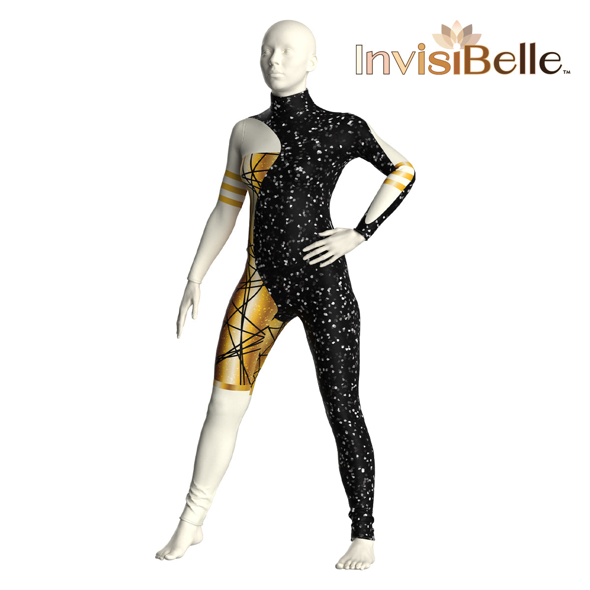 InvisiBelle Obsidian Gold Unitard