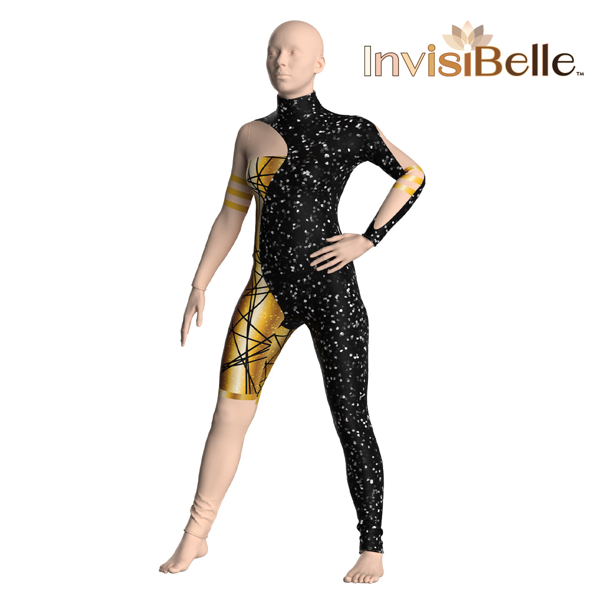 InvisiBelle Obsidian Gold Unitard