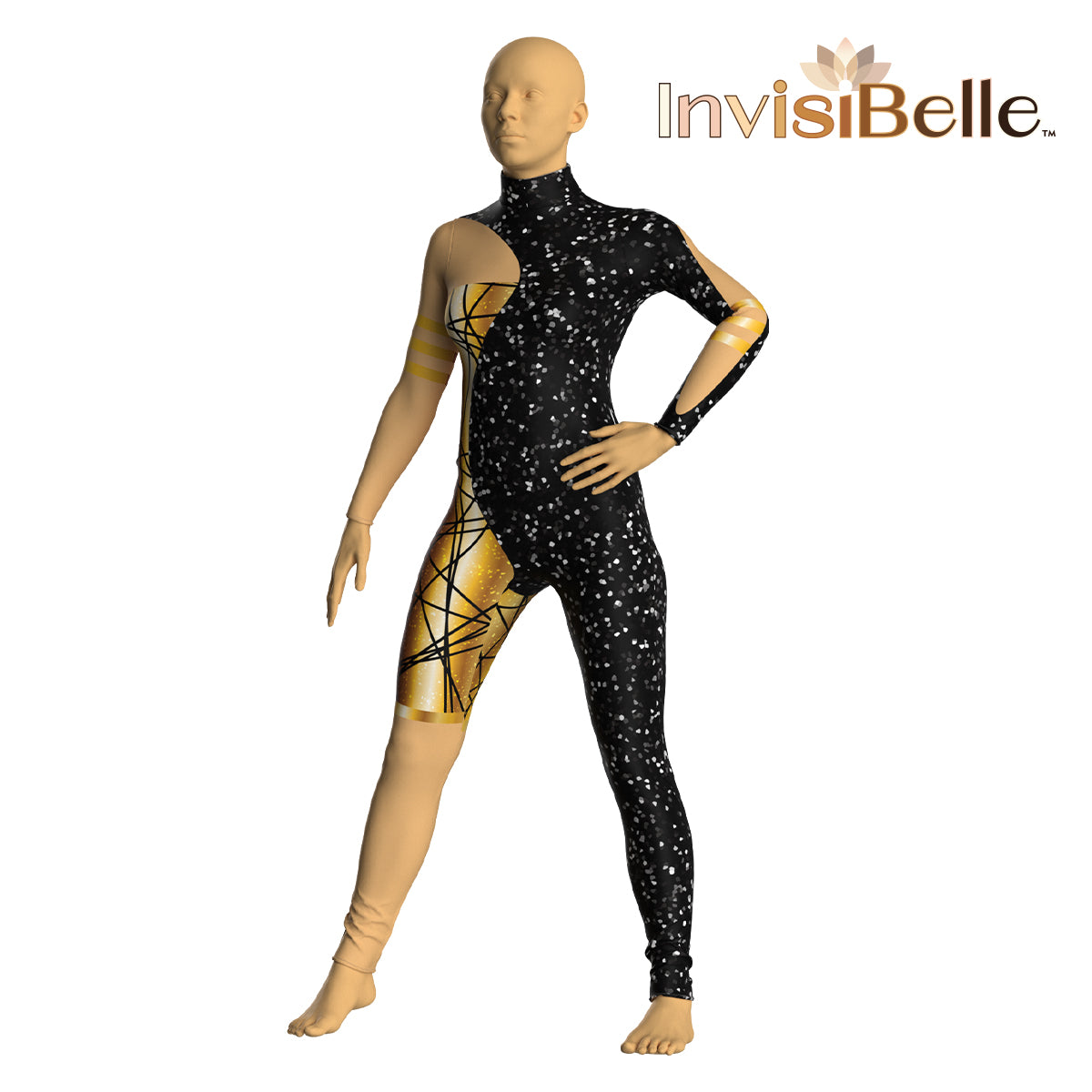 InvisiBelle Obsidian Gold Unitard