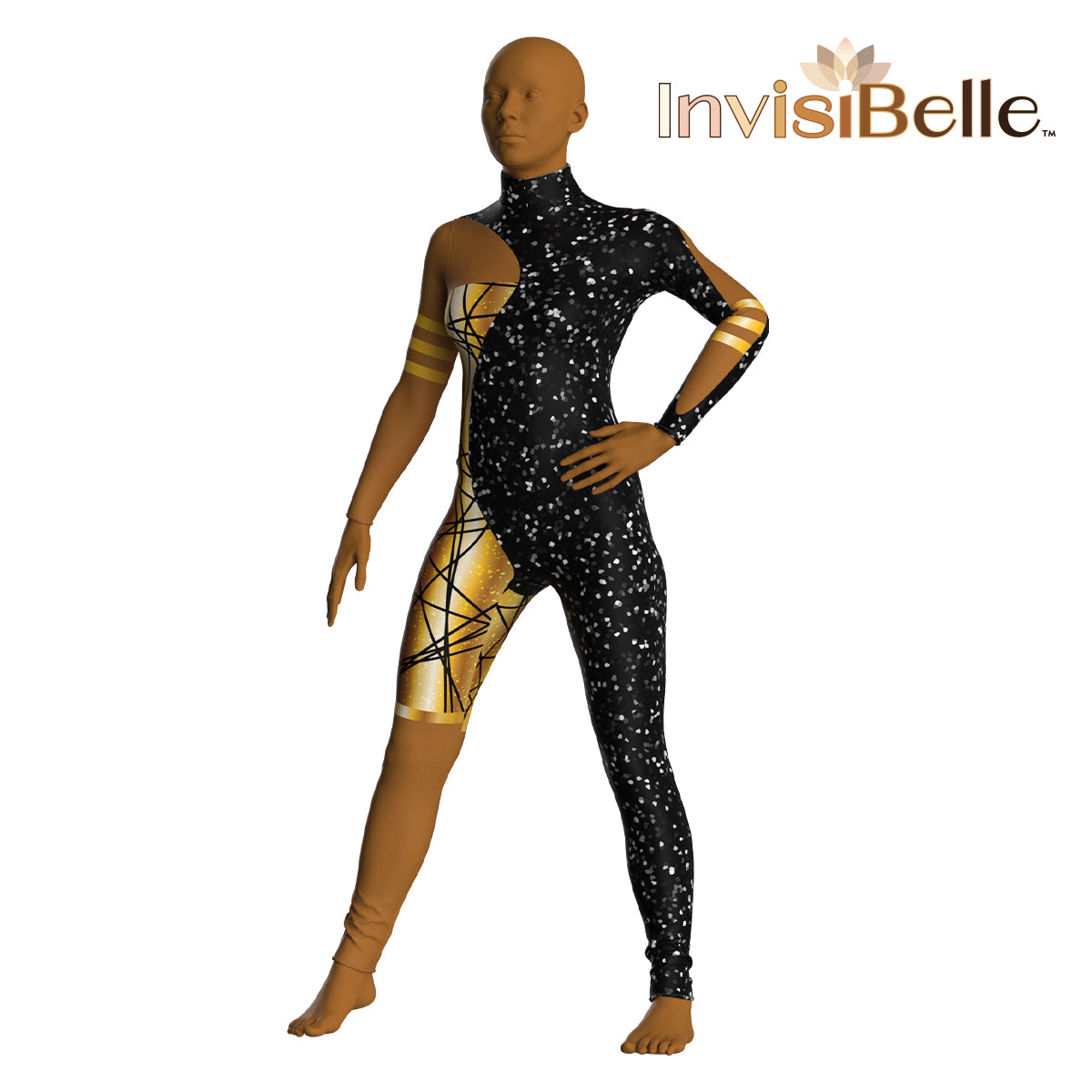 InvisiBelle Obsidian Gold Unitard