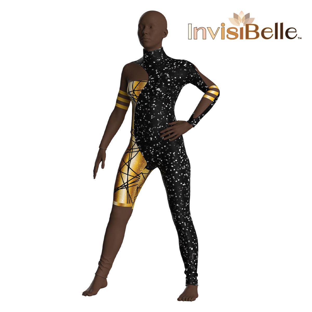 InvisiBelle Obsidian Gold Unitard