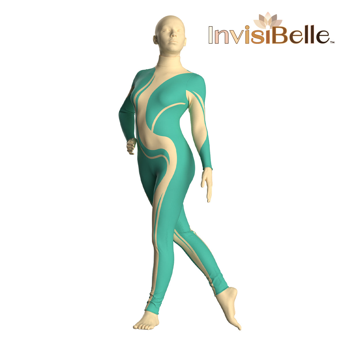 InvisiBelle Liquid Jade Unitard