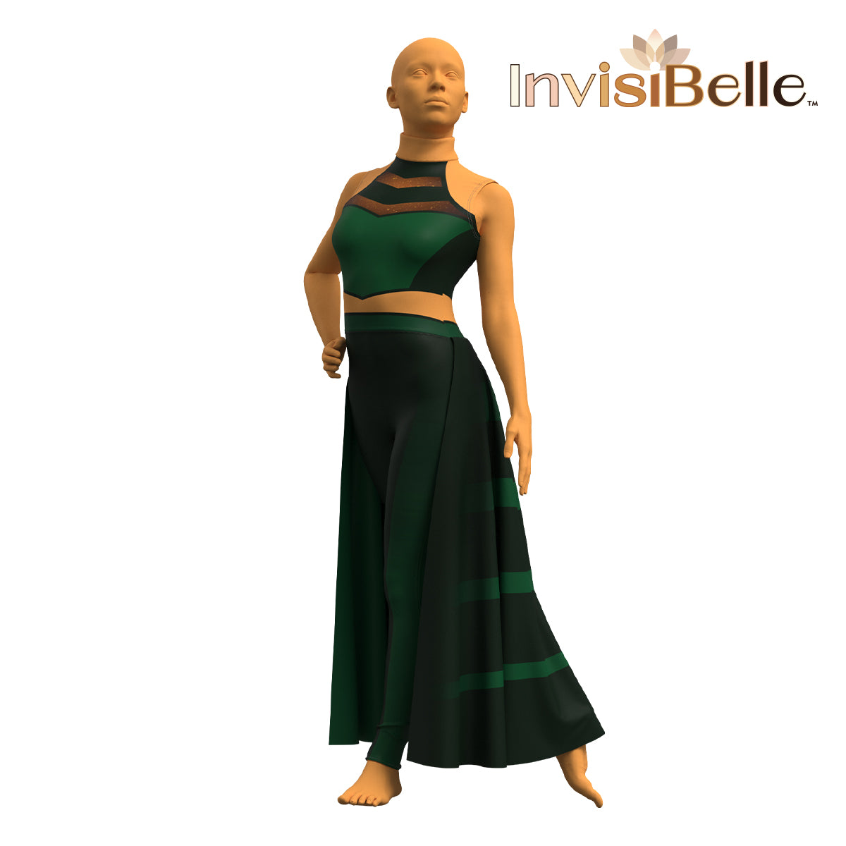 InvisiBelle Green Spy Unitard