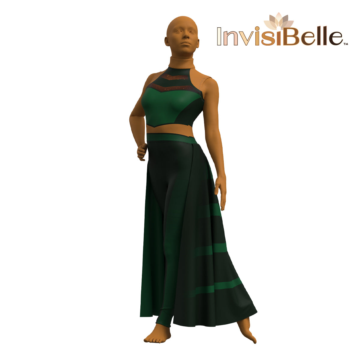 InvisiBelle Green Spy Unitard