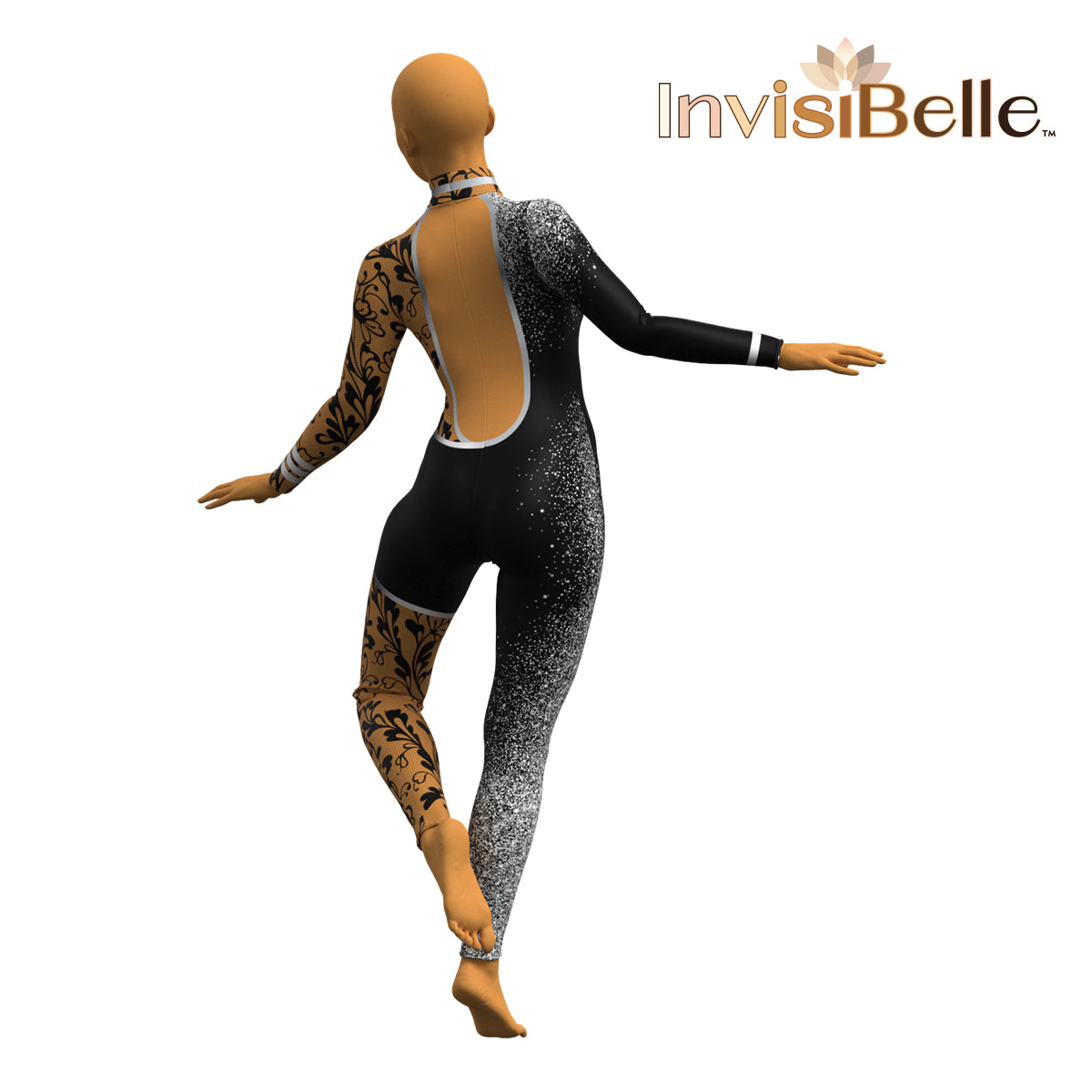InvisiBelle Silver Filigree Unitard
