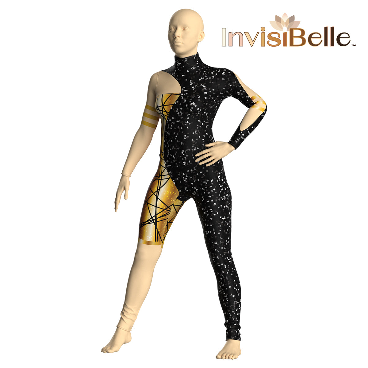 InvisiBelle Obsidian Gold Unitard