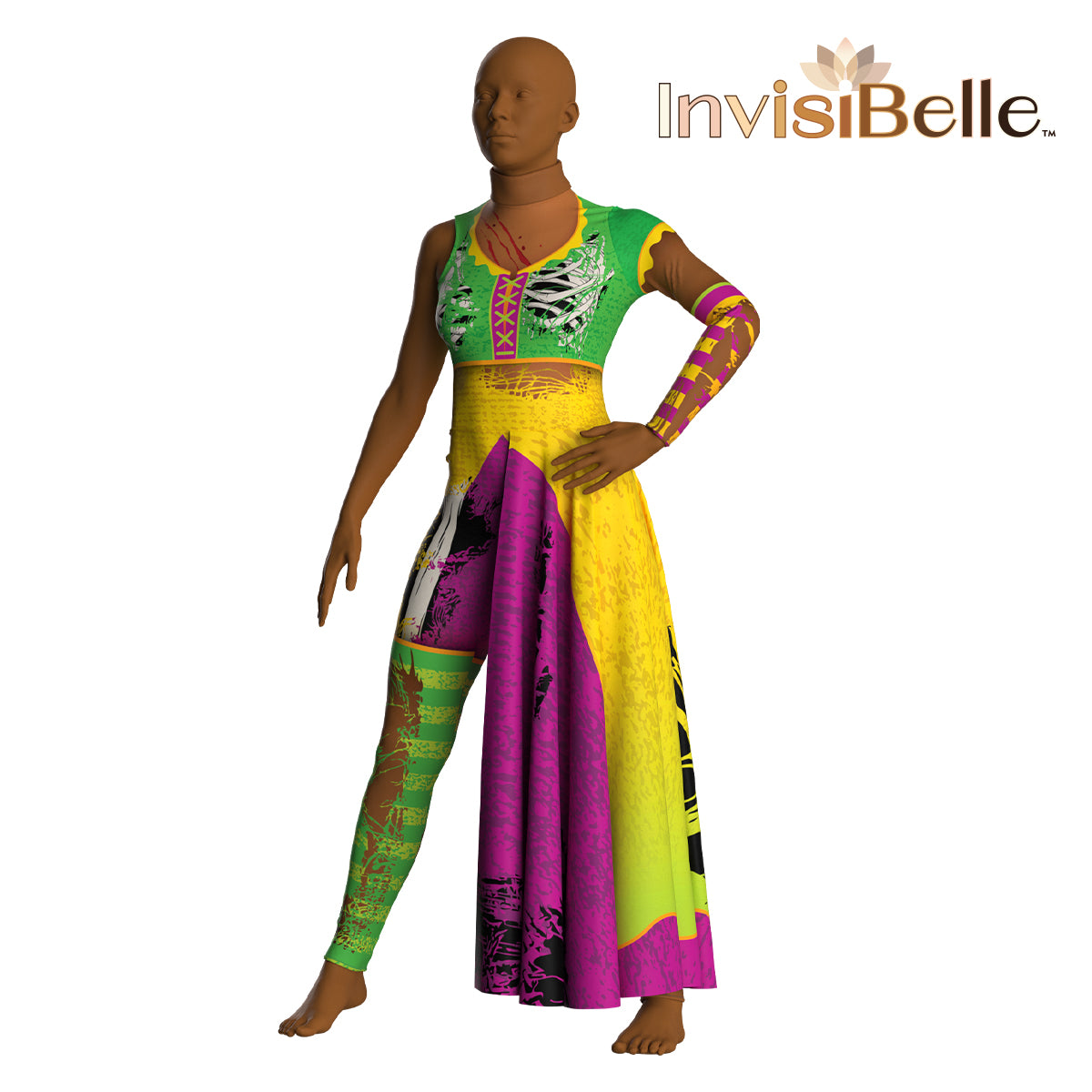 InvisiBelle Zombie Clown Unitard