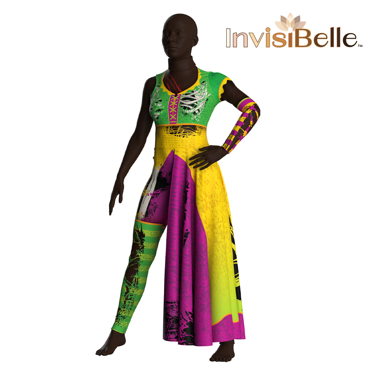 InvisiBelle Zombie Clown Unitard