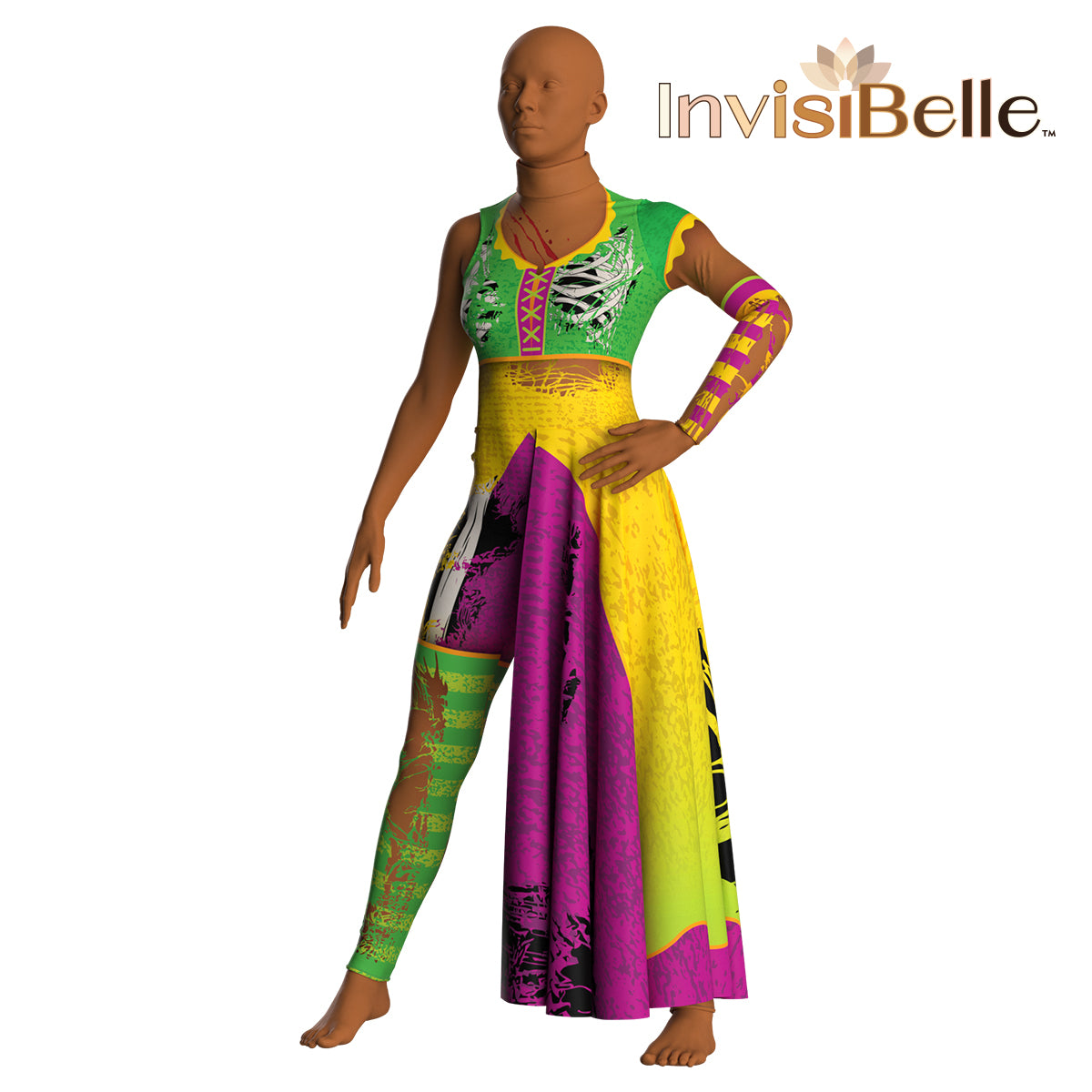 InvisiBelleZombie Clown Unitard