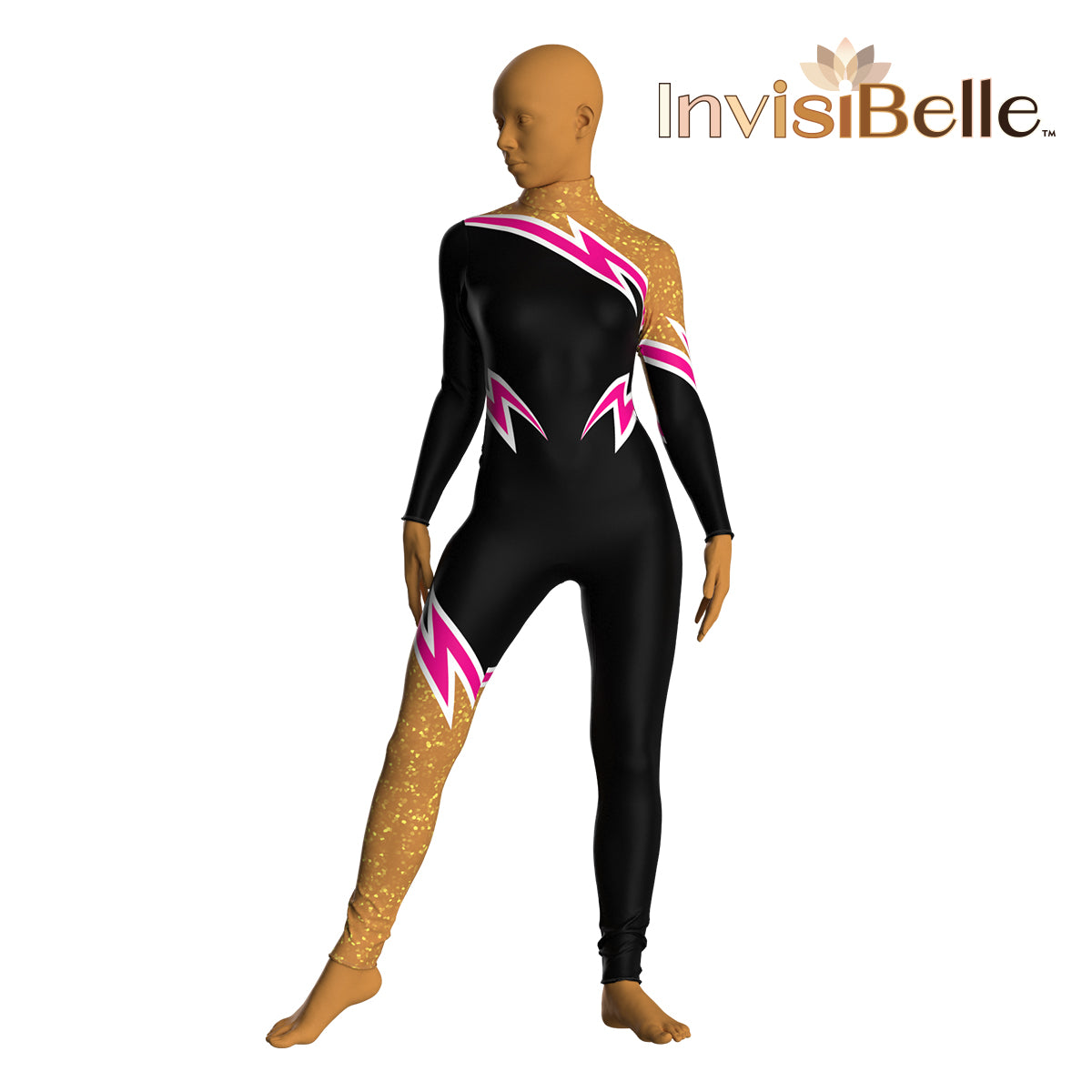 InvisiBelle Pink Lightning Unitard