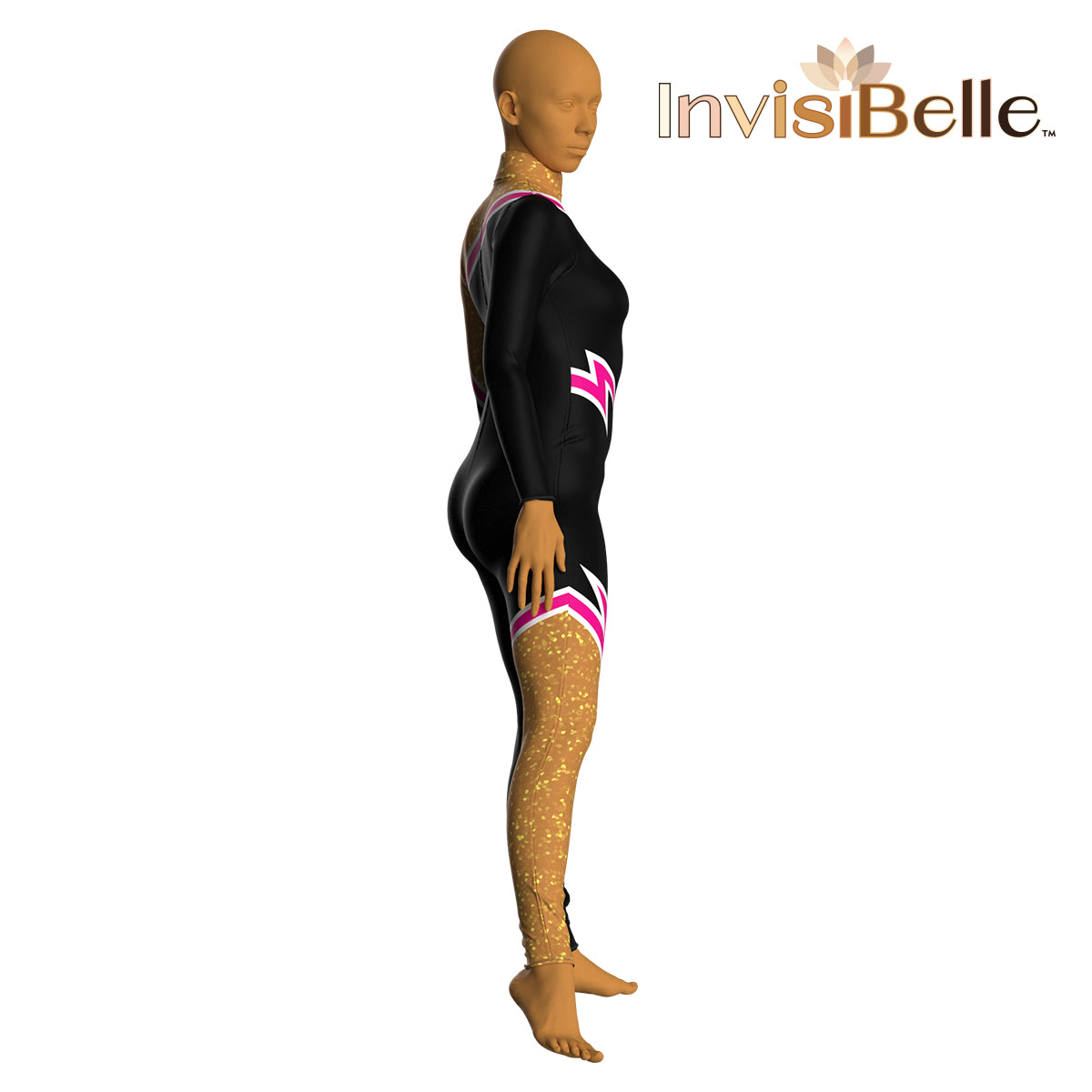 InvisiBelle Pink Lightning Unitard