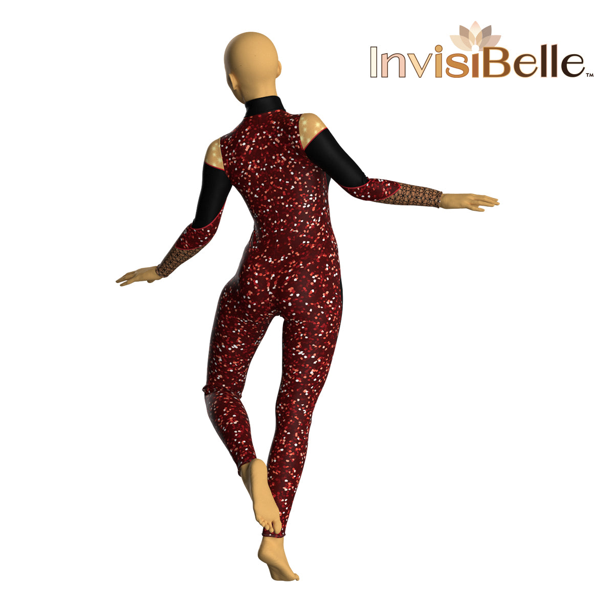 InvisiBelle Red Lace Unitard