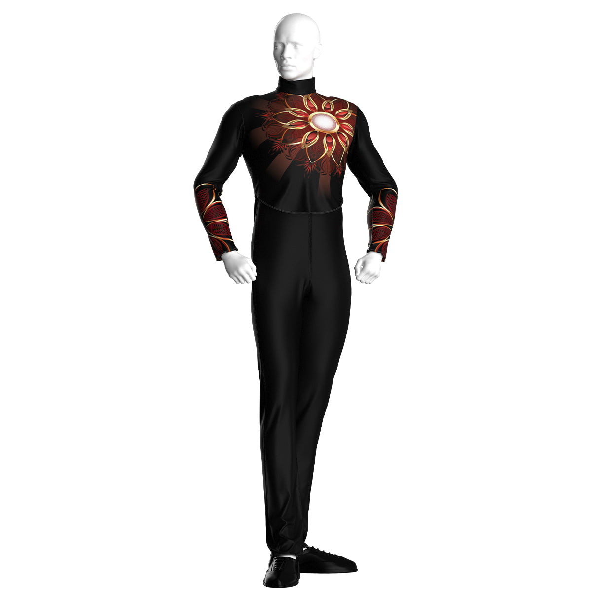 Crimson Mandala Marching Top