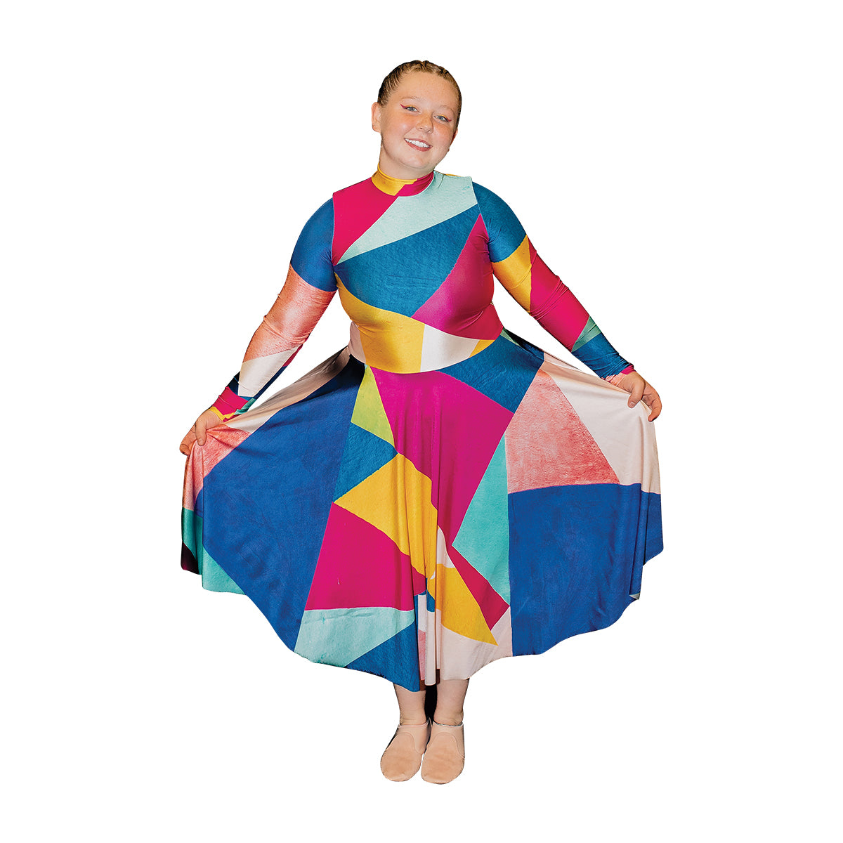 Geometric Colors Dress