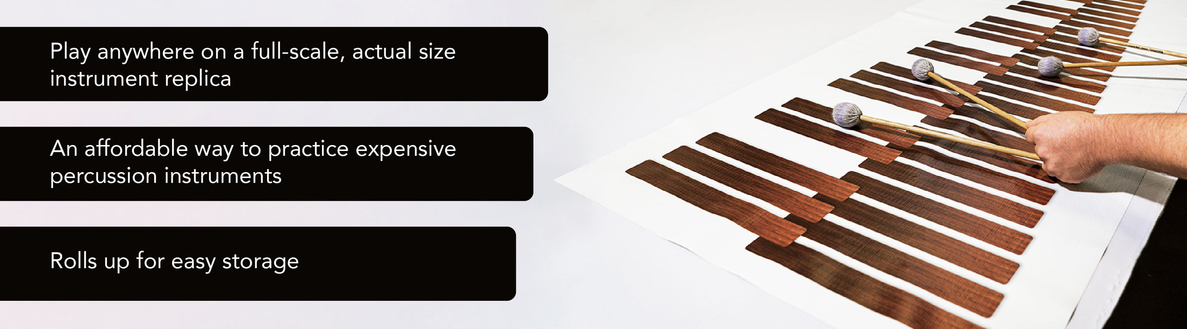 Marimba Practice Mat 5 Octave Keyboard Pad