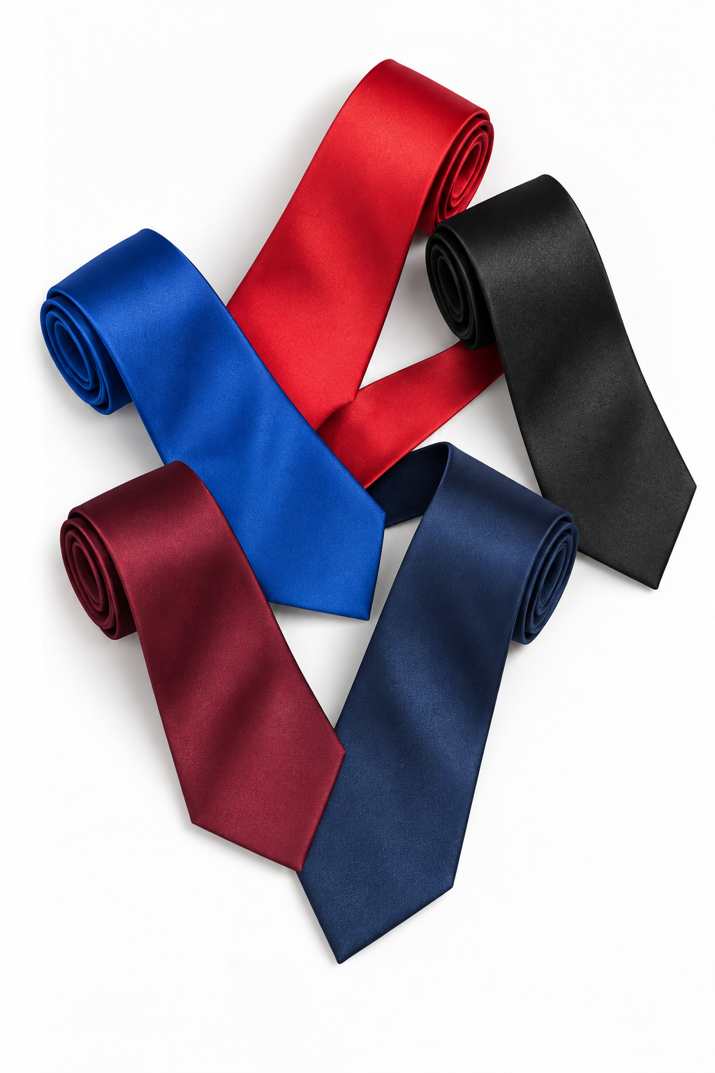 Satin No-Tie Long Tie - Style MT076
