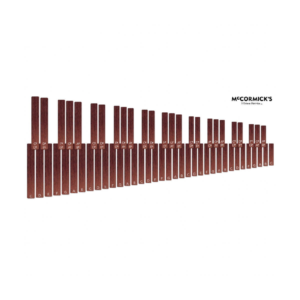 Marimba Practice Mat - 5 Octave Keyboard Pad