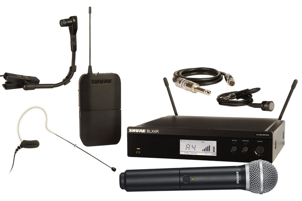 Récepteur HF Shure BLX simple - plan M17 - LA BS Récepteur HF Shure BLX simple - plan M17 - LA BS